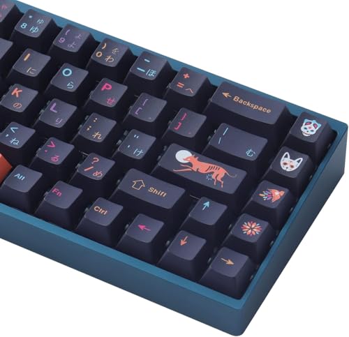 JakeTsai PBT Keycaps, 146 Keys Mictlan Dye Sublimation Cherry Profile Keycaps Japanese Keycap Set for Cherry MX Switches ASIN/ISO Layout Mechanical Keyboards JakeTsai PBT Keycaps, 146 Keys Mictlan Dye Sublimation Cherry Profile Keycaps Japanese Keycap Set for Cherry MX Switches ASIN/ISO Layout Mechanical Keyboards von JakeTsai