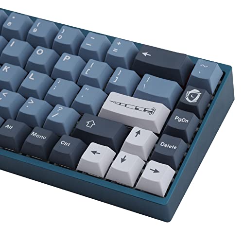 JakeTsai PBT Keycaps, Cherry Profile Tastenkappen 139 Tasten Apollo Dye Sublimation mit 7U Leertaste Tastenkappe Set für Cherry MX Switches ISO/ASIN Layout mechanische Tastaturen von JakeTsai