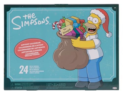 Der Simpsons-Adventskalender 2024, 24 Tage voller Überraschungen mit mysteriösen Charakteren und Zubehör! Ca. 3,8 cm große Figuren, tolles Geschenk für Kinder und Sammler Der Simpsons-Adventskalender 2024, 24 Tage voller Überraschungen mit mysteriösen Charakteren und Zubehör! Ca. 3,8 cm große Figuren, tolles Geschenk für Kinder und Sammler von Jakks Pacific
