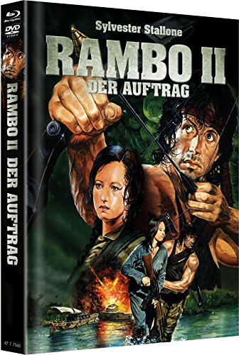Rambo 2 - Der Auftrag - Mediabook Cover A- Limitiert auf 666 Stück [Blu-ray] von Jakob GmbH