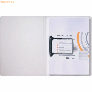 Jalema Clipmappe Lucido A4 PP weiß/transparent Jalema Clipmappe Lucido A4 PP weiß/transparent von Jalema