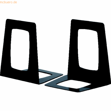 5 x Jalema Buchstützen 138x178x156mm Polystyrol mattschwarz VE=2 Stück von Jalema