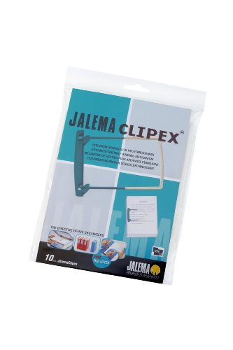 Jalema 5720200 Clipex, petrol, PVC- und WeichmacherfreiClipheftung für die Langzeitarchivierung, 10er Packung, grün von Jalema