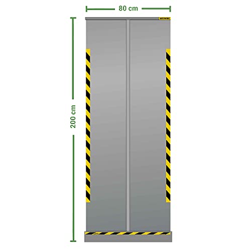 Jalema 7999812 | Schutzfolie PVC transparent | aufrollbar | Breite 800 x 2000 mm Höhe von Jalema