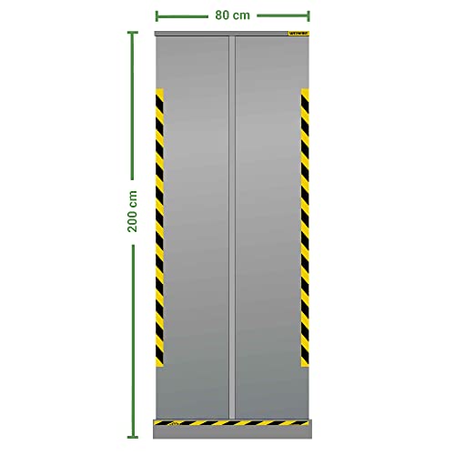 Jalema 7999812 | Schutzfolie PVC transparent | aufrollbar | Breite 800 x 2000 mm Höhe von Djois