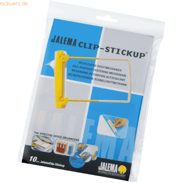 Jalema Abheftmechanik JalemaClip-Stickup gelb/weiß VE=10 Stück Jalema Abheftmechanik JalemaClip-Stickup gelb/weiß VE=10 Stück von Jalema
