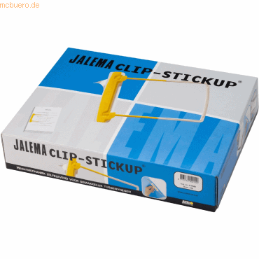 Jalema Abheftmechanik JalemaClip-Stickup gelb/weiß VE=100 Stück von Jalema