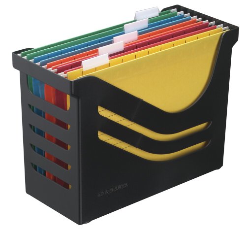Re-Solution Office Box, Jalema 2658026998, Hängeregister inklusiv 5 Hängemappen A4, farbig sortiert, schwarz von Jalema