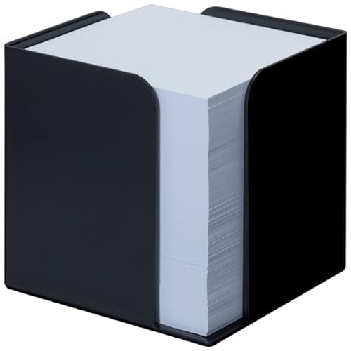 Zettelbox Re-Solution, 700 Blatt, 95mm breit, 95mm hoch, schwarz matt von Jalema
