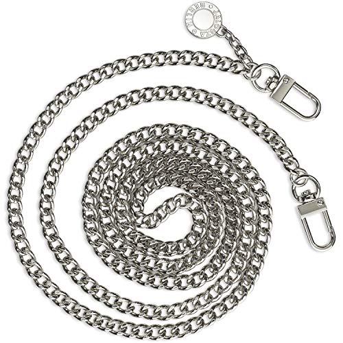 Jalouza Handykette Ersatzkette in Silber, Smartphone Edelstahl - Kette zum Wechseln, kombinierbares Handy Necklace zum Umhängen, Gliederkette - Länge 120cm, Made in Berlin von Jalouza