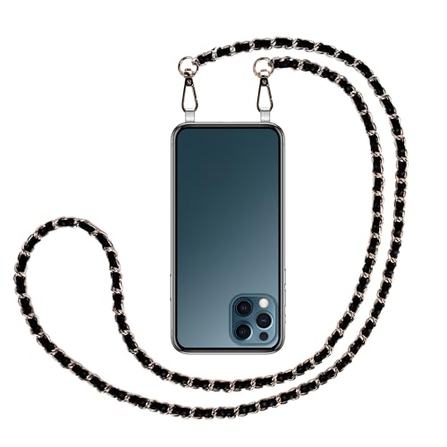 Jalouza Handykette ohne Hülle - Ersatzkette in Farbe Silber, Smartphone Band zum Wechseln, kombinierbares Handy Necklace zum Umhängen - Länge 120cm von Jalouza