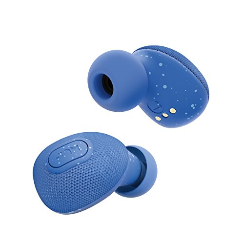 Jam Live True - Komplett kabellose truly wireless In-Ear Kopfhörer, 3 Std Akkulaufzeit, Dual Mikrofon, Freisprecheinrichtung, stabile Aufbewahrungsbox mit integriertem Ladegerät - Blue von Jam