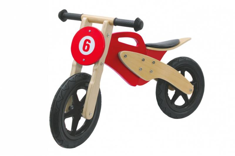 Holz-Laufrad Moto rot von Jamara