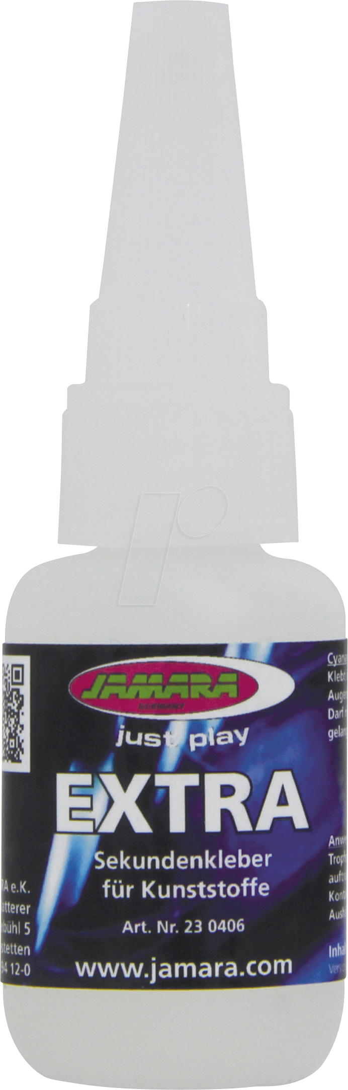 JAMARA 230406 - Sekundenkleber EXTRA für Kunststoffe 20g von Jamara