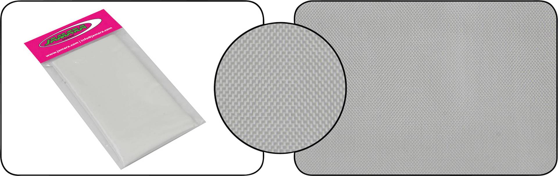 JAMARA 232511 - Glasgewebe, 1270 x 800 mm, 49g, Leinen von Jamara