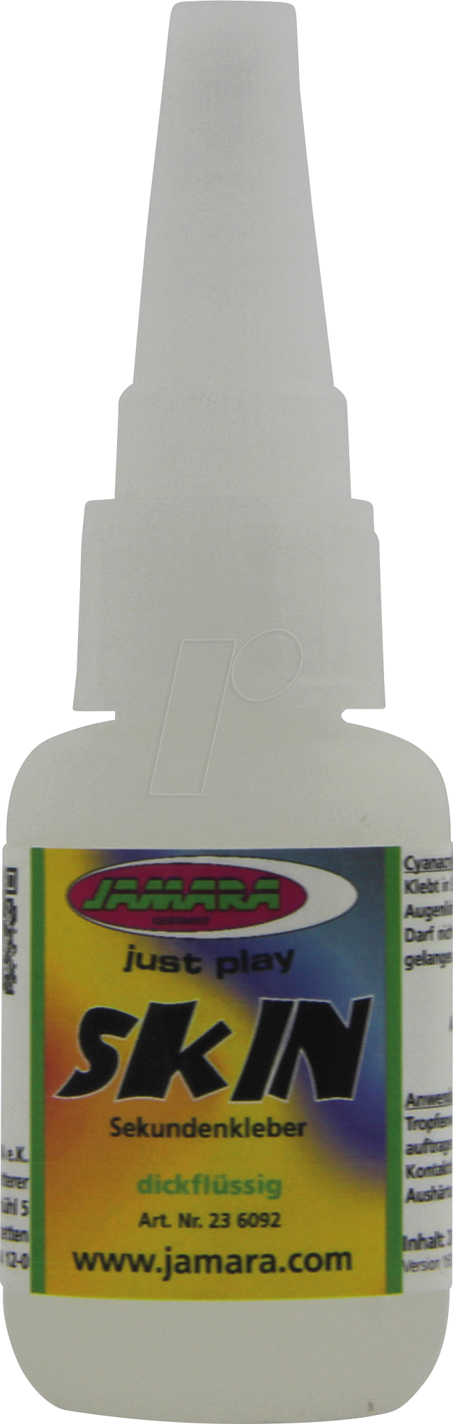 JAMARA 236092 - Sekundenkleber Skin mit Nadel 20g dick von Jamara