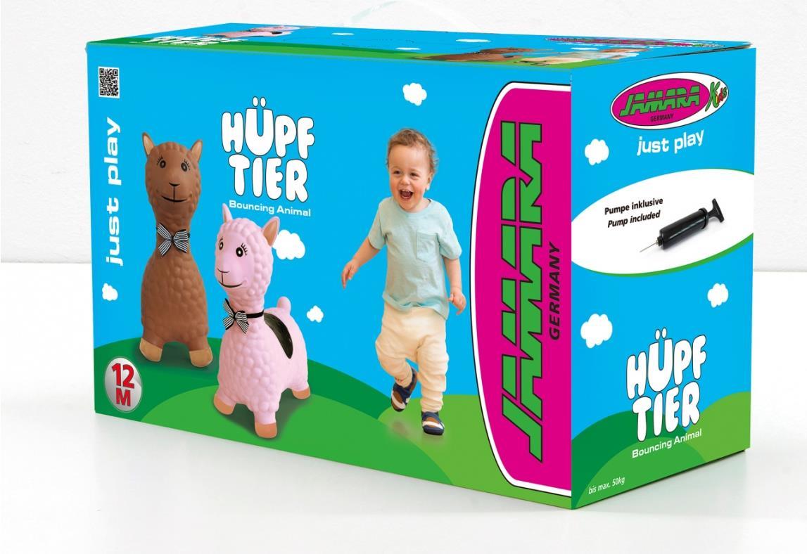 Jamara Hüpftier Lama rosa mit Pumpe - Tiere - Junge/Mädchen - 1 Jahr(e) - Pink (460543) von Jamara