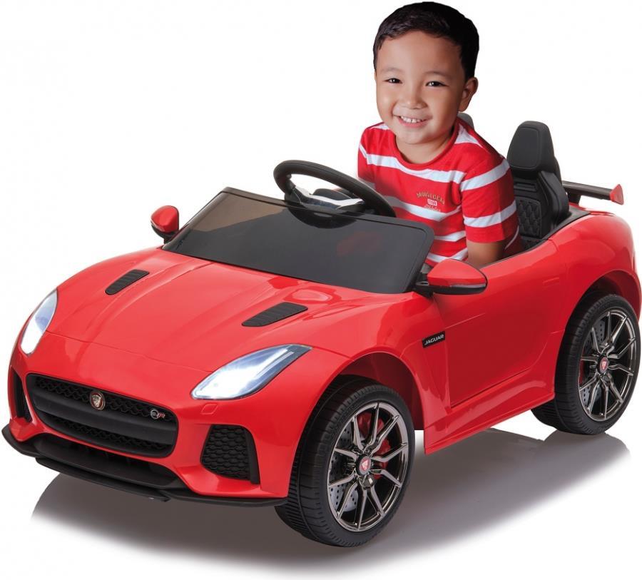 Jamara Jaguar F-Type SVR - Batteriebetrieben - Auto - Junge - 3 Jahr(e) - 4 Rad/Räder - Schwarz - Rot (460517) von Jamara