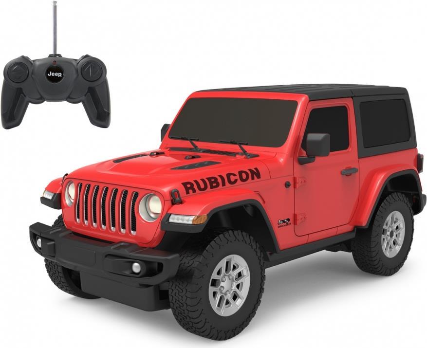 Jamara Jeep Wrangler JL 1:24 - 40 MHz - Off-Road-Wagen - Elektromotor - 1:24 - Betriebsbereit (RTR) - Schwarz - Rot - Junge (405195) von Jamara