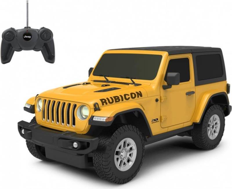 Jamara Jeep Wrangler JL 1:24 gelb 27 MHz - Off-Road-Wagen - Elektromotor - 1:24 - Betriebsbereit (RTR) - Gelb - Junge (405194) von Jamara
