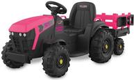 Jamara Ride-on Traktor Super Load mit Anhänger 12V pink (460897) von Jamara