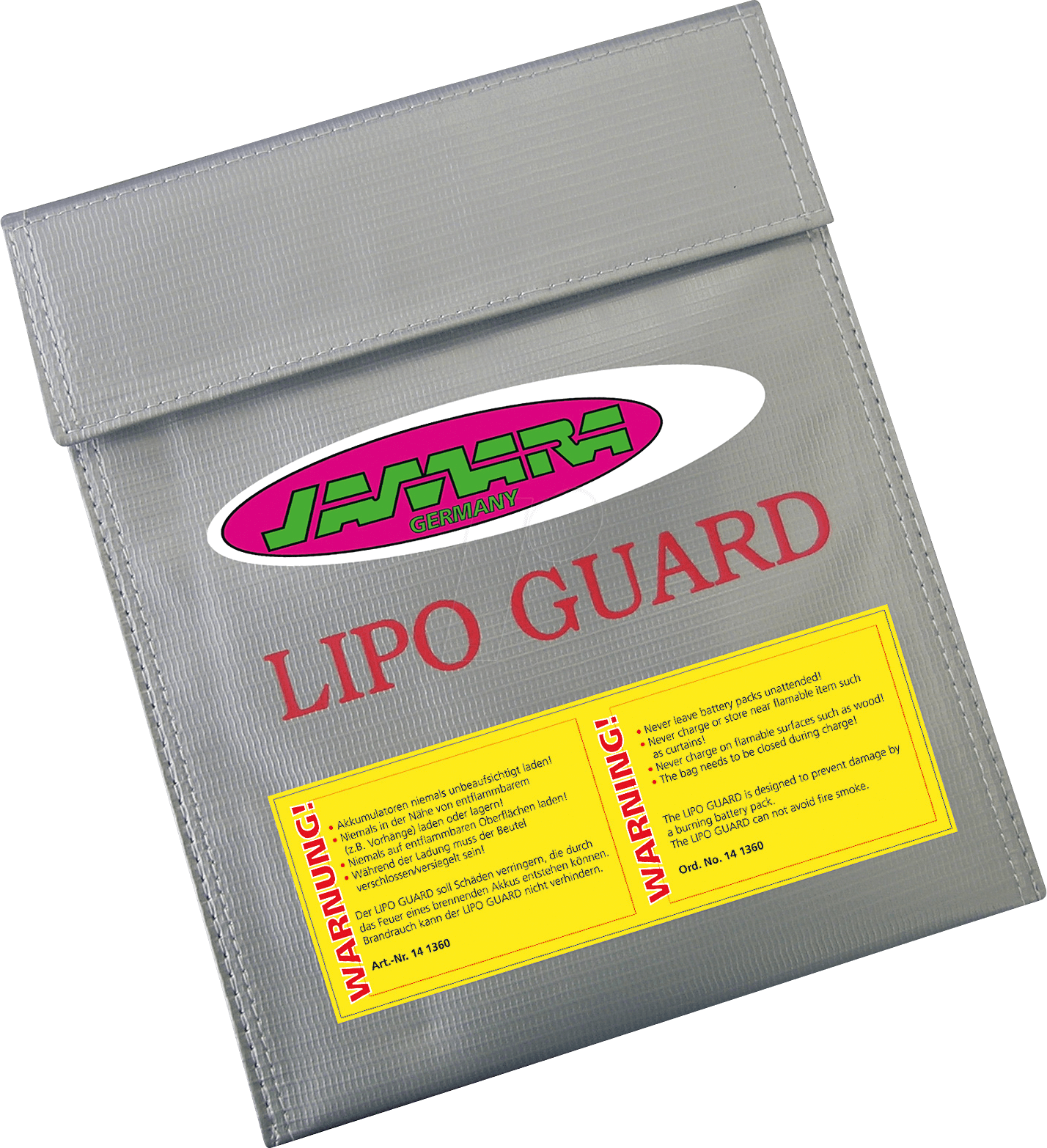 LIPO GUARD XL - Brandschutzbeutel für Li-Polymer-Akkus von Jamara