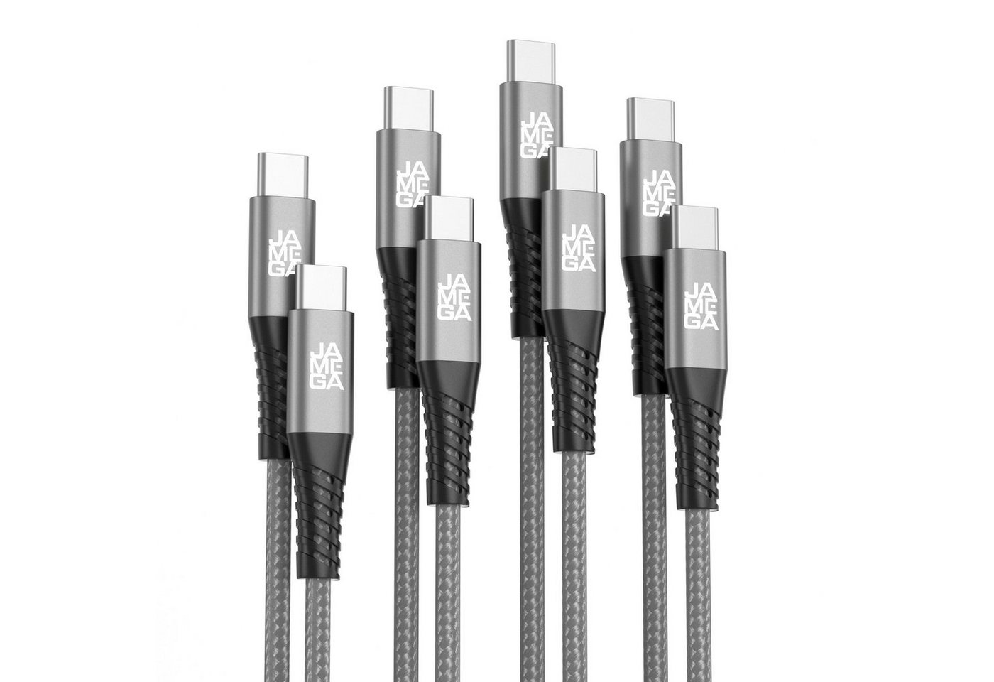 JAMEGA USB C zu USB C Kabel 480mbps 60W mit Metall Stecker Robust 0,5m - 3m USB-Kabel, USB Typ C JAMEGA USB C zu USB C Kabel 480mbps 60W mit Metall Stecker Robust 0,5m - 3m USB-Kabel, USB Typ C von Jamega