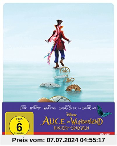 Alice im Wunderland: Hinter den Spiegeln (3D+2D) Steelbook [3D Blu-ray] [Limited Edition] von James Bobin