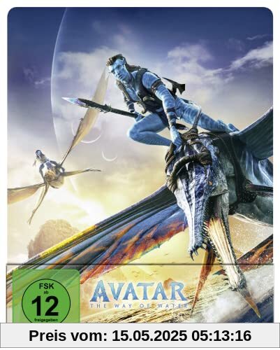 Avatar - The Way of Water - Steelbook (3D Blu-Ray) (+ 2D Blu-ray) (+ Bonus-Blu-ray) von James Cameron