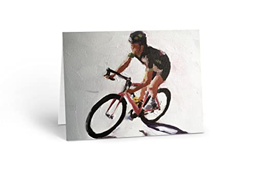 Fahrradkarte - Blankokarte mit Mann auf Fahrrad - passend für jeden Anlass für männliche Radfahrer - A5 Größe - 095 von James Coates