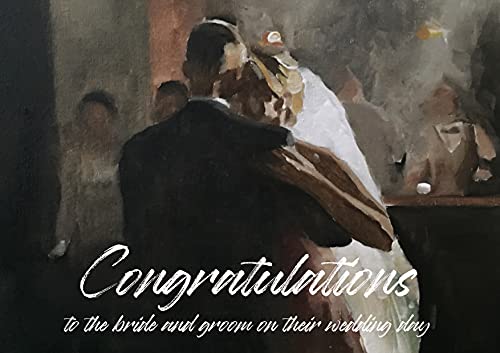 James Coates Glückwunschkarte zur Hochzeit für Braut und Bräutigam, A5 von James Coates