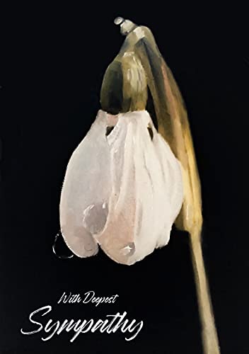 James Coates Trauerkarte mit Blumenmotiv, A5 von James Coates