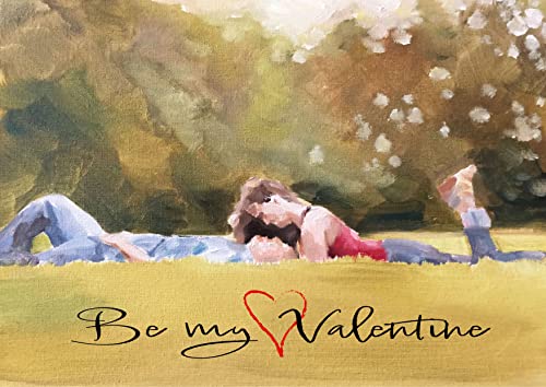 James Coates Valentinstagskarte für Ehemann, Ehefrau, Freundin, Freund am Valentinstag – Paar im Park von James Coates