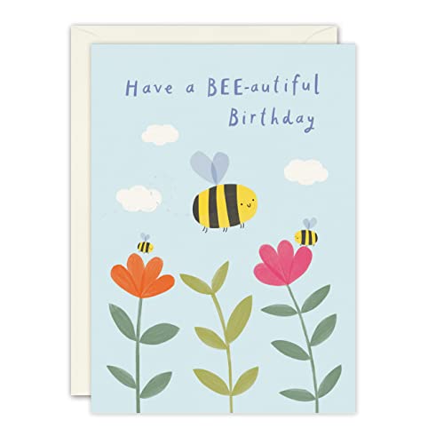 James Ellis Bienen und Blumen Geburtstagskarte von James Ellis