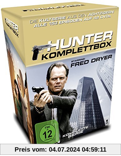 Hunter - Gnadenlose Jagd - Die Komplettbox mit allen 153 Folgen auf 42 DVDs (Cigarette Box mit Episodenguide und Sammelkarten, Limited Edition) von James Whitmore Jr.