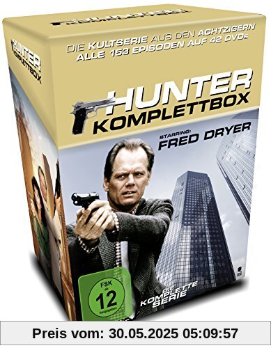 Hunter - Gnadenlose Jagd - Die Komplettbox mit allen 153 Folgen auf 42 DVDs (Cigarette Box mit Episodenguide und Sammelkarten, Limited Edition) von James Whitmore Jr.