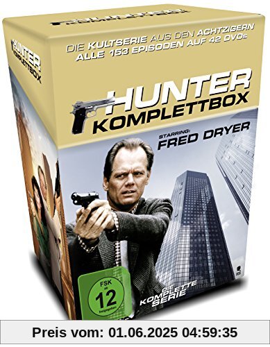 Hunter - Gnadenlose Jagd - Die Komplettbox mit allen 153 Folgen auf 42 DVDs (Cigarette Box mit Episodenguide und Sammelkarten, Limited Edition) von James Whitmore Jr.