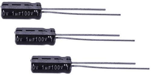 Jamicon TKR010M2AD11M Elektrolyt-Kondensator THT 2mm 1 µF 100V 20% (Ø x L) 5mm x 11mm von Jamicon