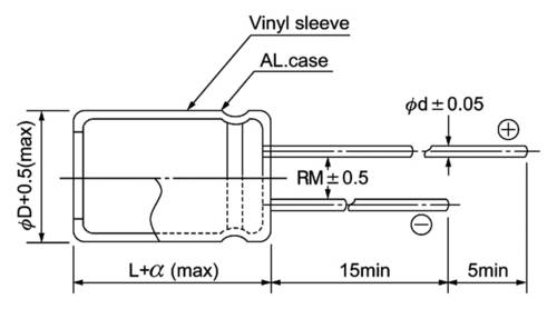 Jamicon TKR101M1JGBCM Elektrolyt-Kondensator THT 5mm 100 µF 63V 20% (Ø x L) 10mm x 12.5mm von Jamicon