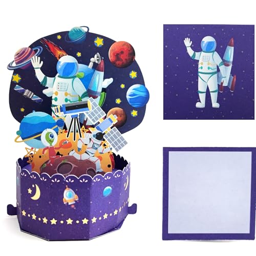 JanYoo 3D Pop Up Karte Geburtstagskarte Astronauten Grußkarten, Happy Birthday Geburtstag Karte Grußkarte Cards Mit Umschlägen und Karten für Junge Mädchen Familie und Freunden Geburtstagsgeschenk JanYoo 3D Pop Up Karte Geburtstagskarte Astronauten Grußkarten, Happy Birthday Geburtstag Karte Grußkarte Cards Mit Umschlägen und Karten für Junge Mädchen Familie und Freunden Geburtstagsgeschenk von JanYoo