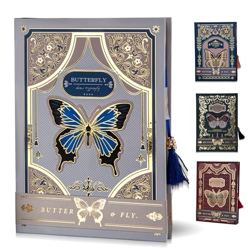 JanYoo Notizbuch A5, 224 Seiten Lined Vintage Journal Notebook Reisetagebuch,Notizheft mit Lesezeichen für Männer, Frauen, Schule, Büro, Künstler Schreiben (Weiß) von JanYoo