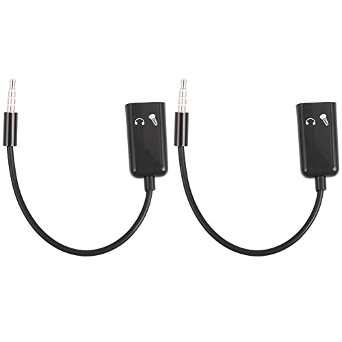 Janasiba 2Stck 3,5 mm Stereo Audio Splitter Stecker Auf Kopfhoerer Headset + Mikrofon Adapter Paare Drehen Kabelbaum Stecker Janasiba 2Stck 3,5 mm Stereo Audio Splitter Stecker Auf Kopfhoerer Headset + Mikrofon Adapter Paare Drehen Kabelbaum Stecker von Janasiba