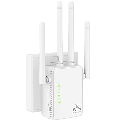 WLAN-Extender-Signalverstärker für bis zu 5000 sq.ft und 55 Geräte, Verstärker mit großer Reichweite und Ethernet-Anschluss, Zugangspunkt, 1-Tasten-Einrichtung, Alexa-kompatibel WLAN-Extender-Signalverstärker für bis zu 5000 sq.ft und 55 Geräte, Verstärker mit großer Reichweite und Ethernet-Anschluss, Zugangspunkt, 1-Tasten-Einrichtung, Alexa-kompatibel von Jancane