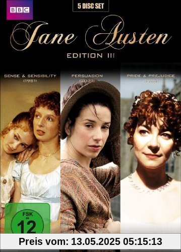 Jane Austen Edition 3 (Sinn und Sinnlichkeit / Persuasion / Pride & Prejudice) (Collector's Edition) [5 DVDs] von Jane Austen