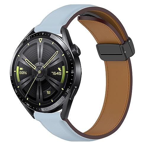 Armband für Huawei Watch GT3/GT3 Pro 46mm/GT2/GT2 Pro/GT 2e/GT 46mm/GT Active/Huawei Watch 3/Watch 3 Pro/Honor Watch Magic 46mm/Galaxy Watch 3 45mm/Galaxy Watch 46mm, 22mm Uhrenarmband Lederarmband von JangBe