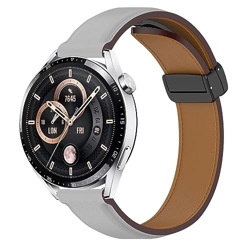 Armband für Huawei Watch GT3/GT3 Pro 46mm/GT2/GT2 Pro/GT 2e/GT 46mm/GT Active/Huawei Watch 3/Watch 3 Pro/Honor Watch Magic 46mm/Galaxy Watch 3 45mm/Galaxy Watch 46mm, 22mm Uhrenarmband Lederarmband von JangBe