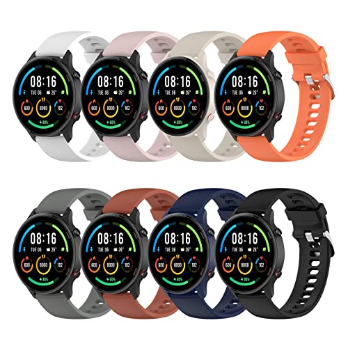 JangBe Armband für Xiaomi Mi Watch/Xiaomi Watch S1/Xiaomi Watch S1 Active/Xiaomi Mi Watch Color Sport, 22mm Ersatz Silikon Sport Armbänder für Xiaomi Mi Watch/Galaxy watch 3 45MM/Huawei Watch GT2 46MM von JangBe