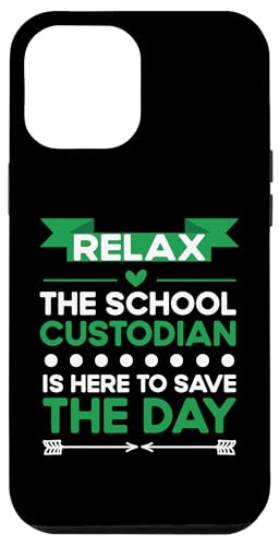 Der Schulwärter ist hier, um die Wertschätzung des Hausmeisters zu retten Hülle für iPhone 12 Pro Max von Janitor Appreciation Funny Back To School Design