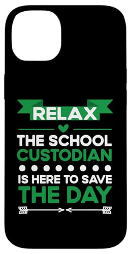 Der Schulwärter ist hier, um die Wertschätzung des Hausmeisters zu retten Hülle für iPhone 14 Plus von Janitor Appreciation Funny Back To School Design