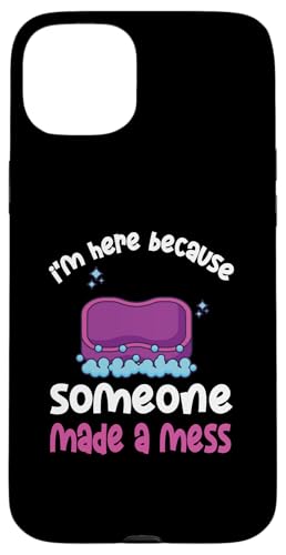 I'm Here Because Someone Made A Mess - Hausmeisterschätzung Hülle für iPhone 15 Plus I'm Here Because Someone Made A Mess - Hausmeisterschätzung Hülle für iPhone 15 Plus von Janitor Appreciation Funny Back To School Design
